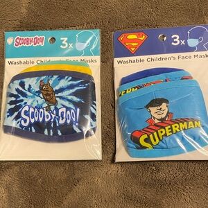Scooby-Doo and Superman Children's Face Masks